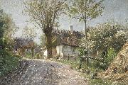 Peder Monsted A country lane Spain oil painting artist
